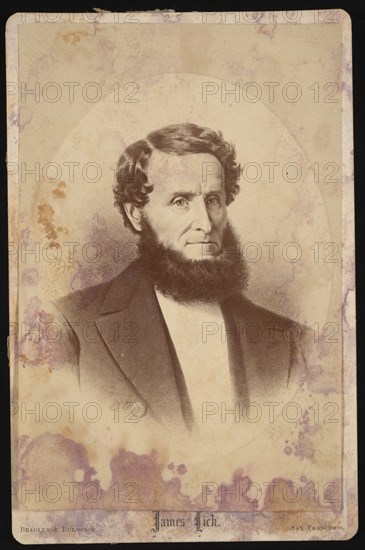 Portrait of James Lick (1796-1876), Before 1876. Creator: Bradley & Rulofson.