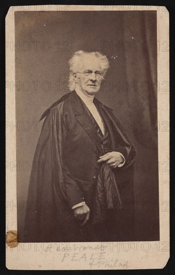 Portrait of Rembrandt Peale (1778-1860), Before 1860. Creator: Mathew Brady.