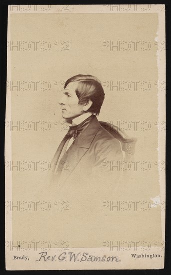 Portrait of Rev. George Whitefield Samson (1819-1896), Before 1896. Creator: Mathew Brady.