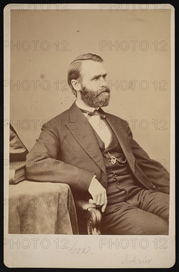 Portrait of Jacob Dolson Cox (1828-1900), Before 1900. Creator: Brady's National Photographic Portrait Galleries.