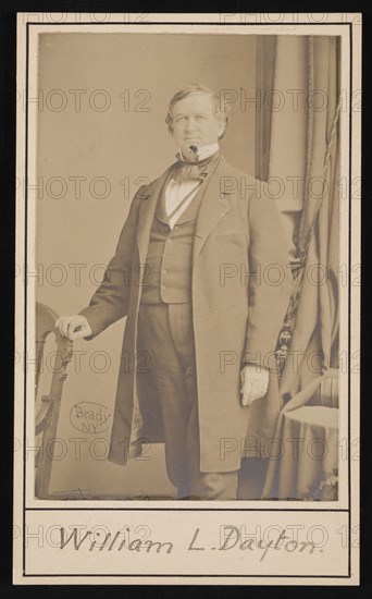 Portrait of William Lewis Dayton (1807-1864), Before 1864. Creator: Brady's National Photographic Portrait Galleries.