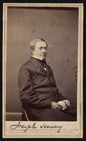 Portrait of Joseph Henry (1797-1878), 1865. Creator: Brady's National Photographic Portrait Galleries.