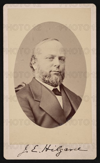 Portrait of Julius Erasmus Hilgard (1825-1891), 1875. Creator: Brady's National Photographic Portrait Galleries.