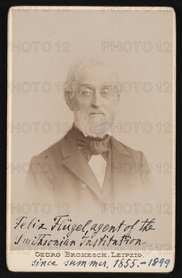 Portrait of Felix Flugel (1820-1904), 1894. Creator: Georg Conrad Adolph Brokesch.