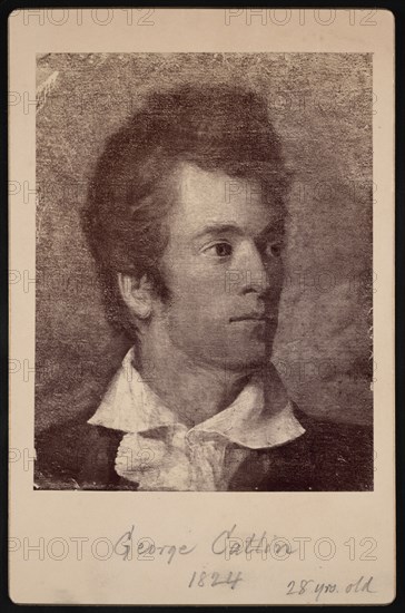Self-Portrait of George Catlin (1796-1872), 1824. Creator: George Catlin.