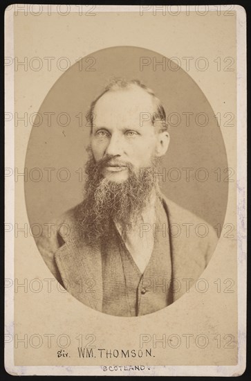 Portrait of Sir William Thomson, 1st Baron Kelvin (1824-1907), 1876. Creator: Centennial Photographic Company.