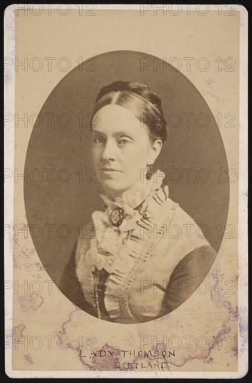 Portrait of Lady Frances Anna Blandy Thomson, Baroness Kelvin (1837-1916), 1876. Creator: Centennial Photographic Company.
