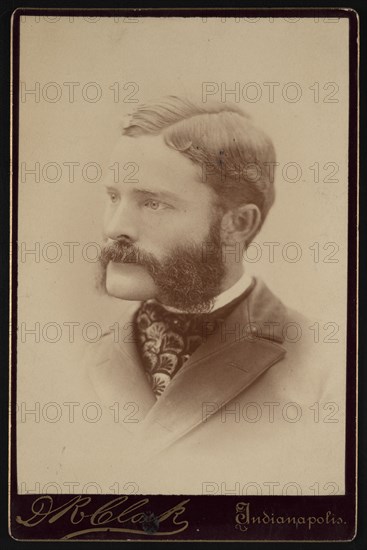 Portrait of Barton Warren Evermann (1853-1932), Before 1900. Creator: Daniel R Clark.