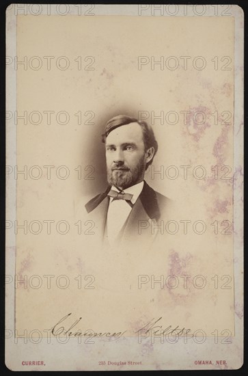 Portrait of Chauncey Wiltse (1834-1894), 1875-1876. Creator: Frank F Currier.