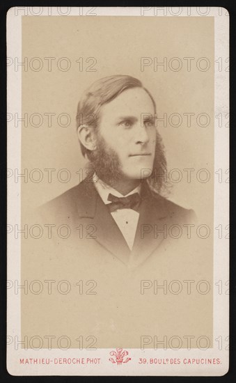 Portrait of Samuel Hubbard Scudder (1837-1911), Circa 1871. Creator: Mathieu Deroche.