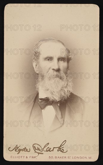 Portrait of Hyde Clarke (1815-1895), Before 1876. Creator: Elliott & Fry.