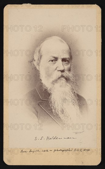 Portrait of Samuel Stehman Haldeman (1812-1880), February 5, 1874. Creator: FA Wenderoth & Co.