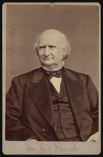 Portrait of Ezra Bartlett French (1810-1880), 1878. Creator: Samuel Montague Fassett.