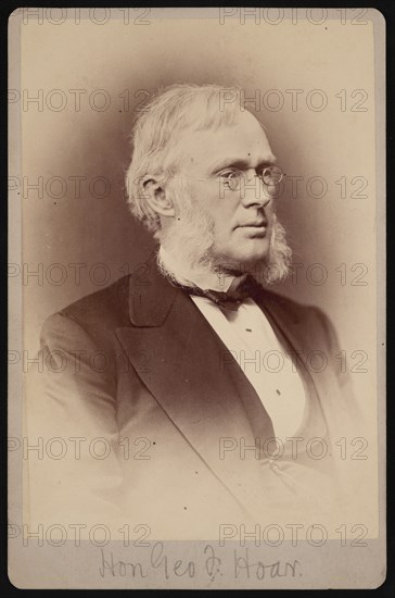 Portrait of George Frisbie Hoar (1826-1904), Between 1876 and 1880. Creator: Samuel Montague Fassett.