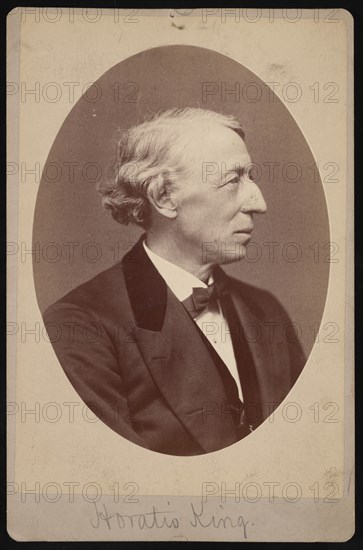 Portrait of Horatio King (1811-1897), Between 1876 and 1880. Creator: Samuel Montague Fassett.