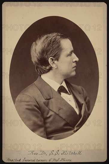 Portrait of Rev. Samuel Swain Mitchell (1839-1919), Between 1876 and 1880. Creator: Samuel Montague Fassett.
