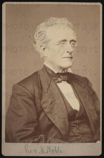 Portrait of Rev. Mason Noble (1809-1881), Between 1876 and 1880. Creator: Samuel Montague Fassett.