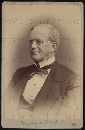 Portrait of Lyman Trumbull (1813-1896), 1877. Creator: Samuel Montague Fassett.