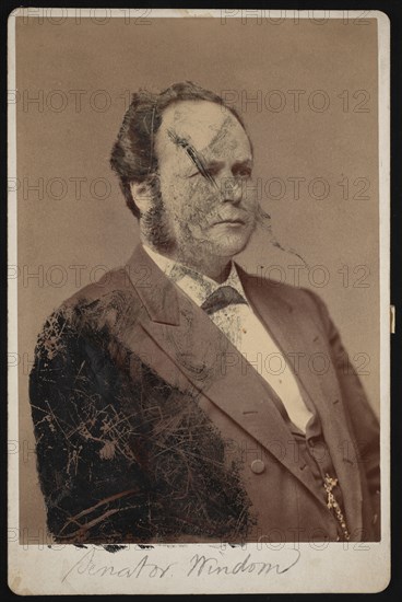 Portrait of William Windom (1827-1891), Between 1876 and 1880. Creator: Samuel Montague Fassett.