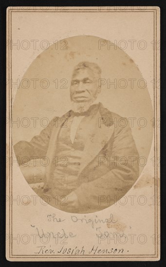 Portrait of Reverend Josiah Henson (1789-1883), Between 1866 and 1869. Creator: Alexander Gardner.