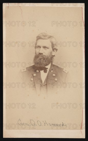 Portrait of General Oliver Otis Howard (1830-1909), 1860s. Creator: John Goldin.