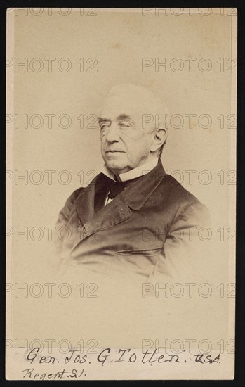 Portrait of Gen. Joseph Gilbert Totten (1788-1864), Before 1864. Creator: Frederick Gutekunst.