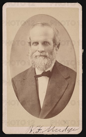 Portrait of Benjamin Franklin Mudge (1817-1879), July 1873. Creator: J Lee Knight.