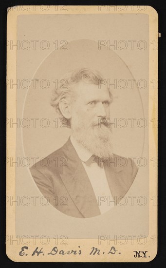 Portrait of Edwin Hamilton Davis (1811-1888), Before 1888. Creator: J Kraft.