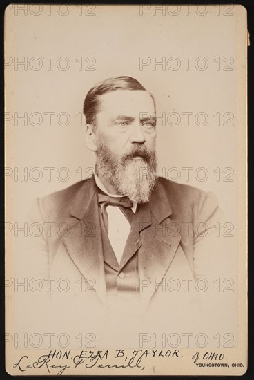 Portrait of Ezra Booth Taylor (1823-1912), Before 1896. Creator: Le Roy & Terrill.