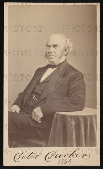 Portrait of Peter Parker (1804-1888), 1869. Creator: Augustus Marshall.