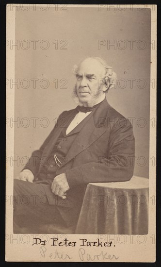 Portrait of Peter Parker (1804-1888), 1869. Creator: Augustus Marshall.