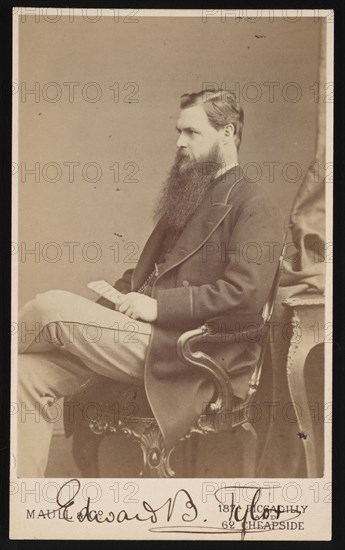 Portrait of Edward Burnett Tylor (1832-1917), Between 1872 and 1877. Creator: Maull & Co.