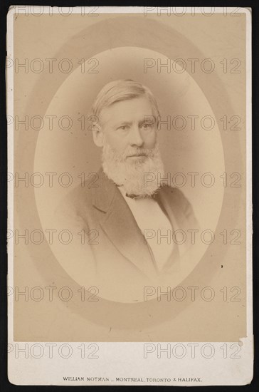 Portrait of Asa Gray (1810-1888), Before 1876. Creator: William Notman.