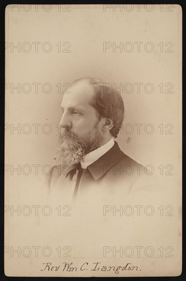 Portrait of Rev. William Chauncy Langdon (1831-1895), Circa 1881. Creator: Pach Bros.