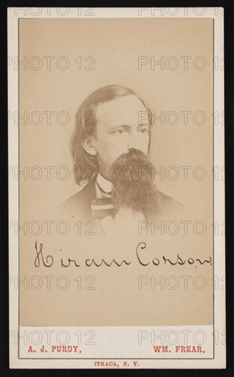 Portrait of Hiram Corson (1828-1911), Circa 1870s. Creator: Purdy & Frear.