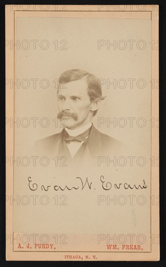 Portrait of Evan W. Evans (1827-1874), Before 1874. Creator: Purdy & Frear.