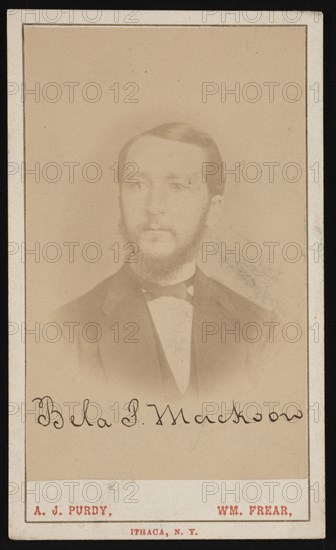 Portrait of Bela P. Mackoon (1840-1899), Circa 1870s. Creator: Purdy & Frear.