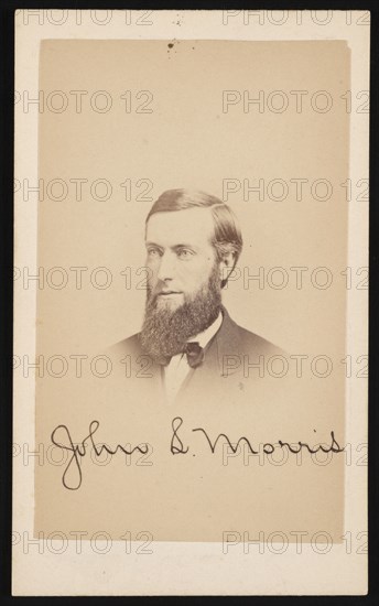 Portrait of John S. Morris, Circa 1870s. Creator: Purdy & Frear.