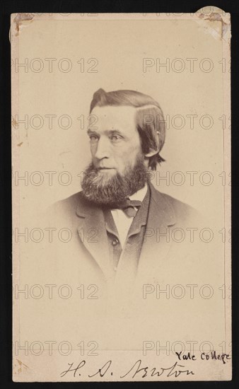Portrait of Hubert Anson Newton (1830-1896), 1870-1877.  Creator: Sarony & Co.