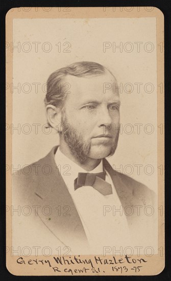 Portrait of Gerry Whiting Hazleton (1829-1920), Before 1876. Creator: William Hayward Sherman.