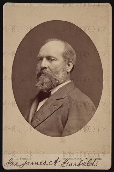 Portrait of James Abram Garfield (1831-1881), June 1880. Creator: Thomas William Smillie.