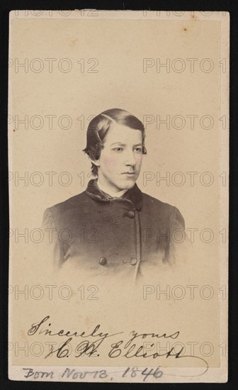 Portrait of Henry Wood Elliott (1846-1930), 1865. Creator: Henry Ulke.