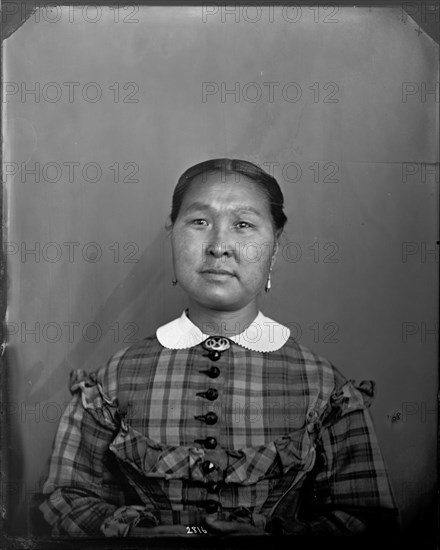 Portrait of Unidentified Woman, 1880s. Creator: United States National Museum Photographic Laboratory.