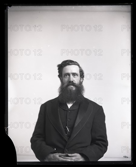 Portrait of Elliott Coues (1842-1899), 1880s. Creator: United States National Museum Photographic Laboratory.