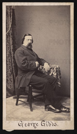 Portrait of George Gibbs (1815-1873), Before 1873. Creator: Unknown.