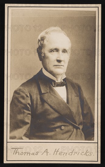 Portrait of Thomas Andrews Hendricks (1819-1885), Before 1885. Creator: Unknown.
