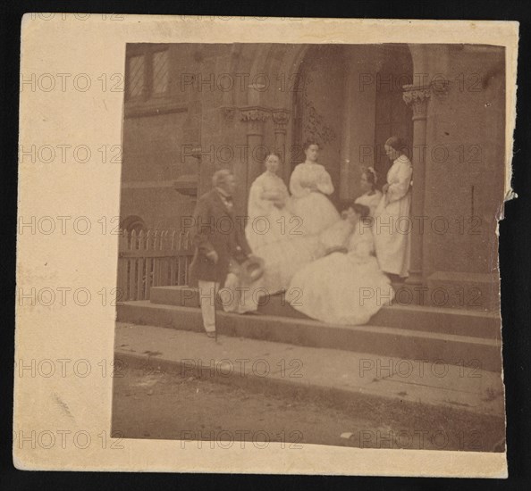 Group Portrait of Joseph Henry (1797-1878) and Family, Circa 1862. Creator: Unknown.