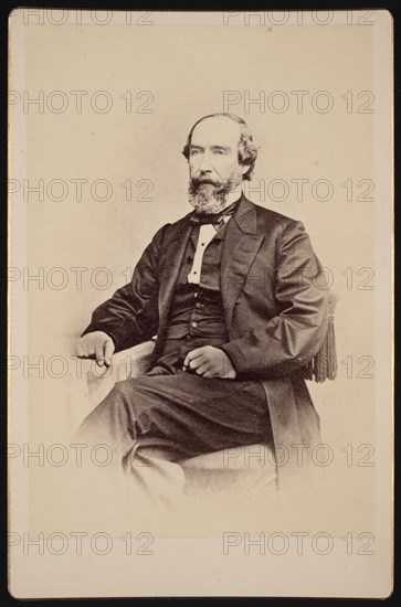 Portrait of Walter Lenox (1817-1874), Before 1874. Creator: Unknown.