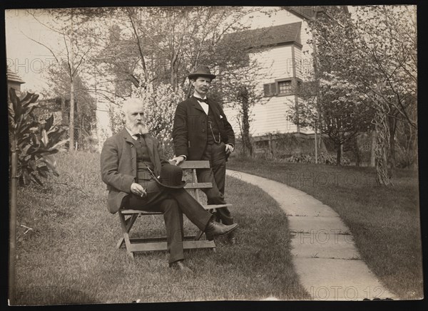 Portrait of Robert Ridgway (1850-1929) and William Brewster (1851-1919), 1890s. Creator: Unknown.