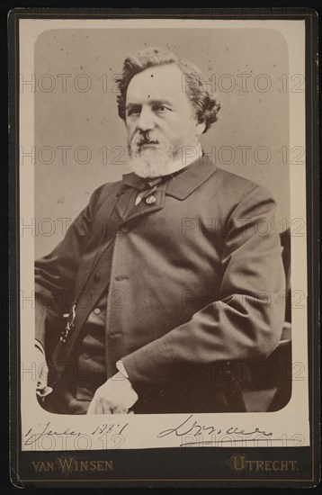 Portrait of Franciscus Cornelius Donders (1818-1889), July 1, 1884. Creator: JJA Van Winsen.